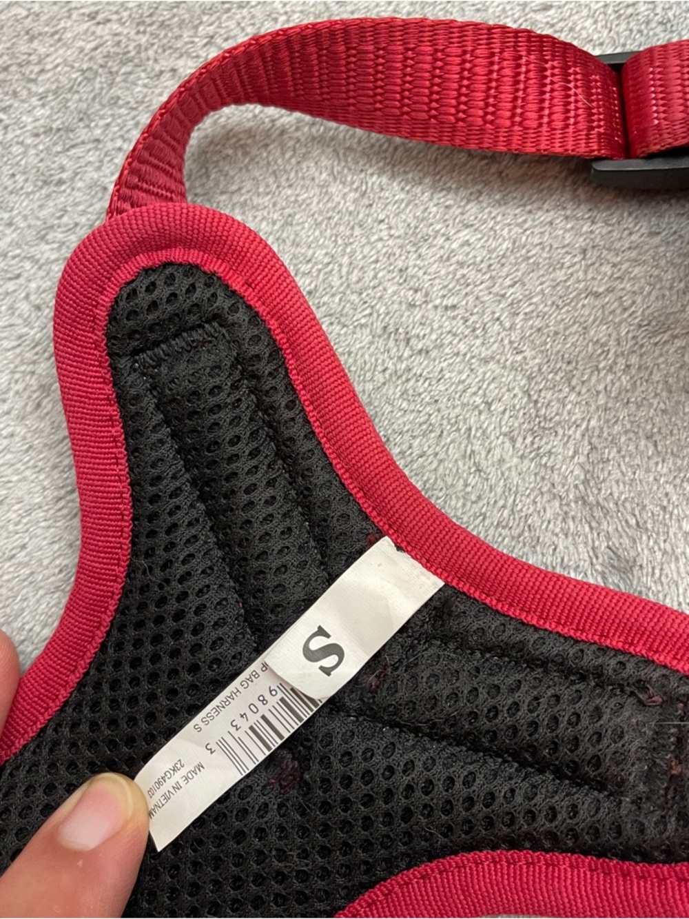 KONG Small Poop Bag Dog Harness Adjustable Durable Waste Dispenser Holder Red - Picture 3 of 8